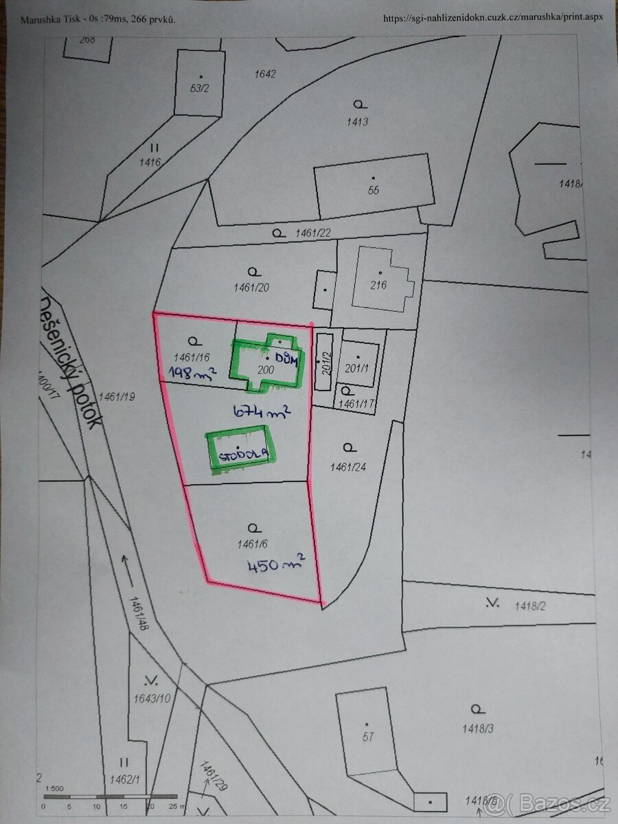 Dům + stodola + zahrada Dešenice 1322 m2 - 12