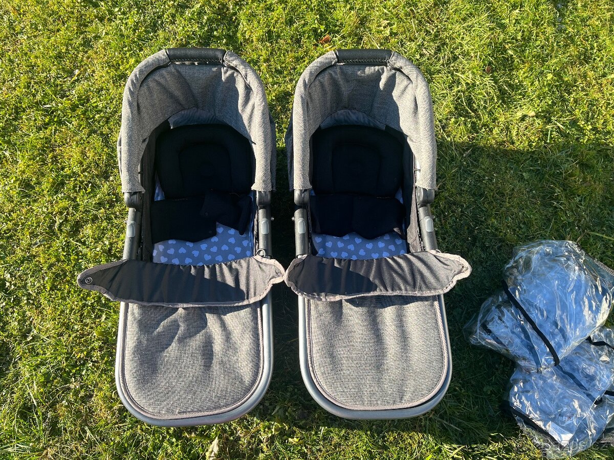 Kočárek pro dvojčata/sourozence Tfk Duo Combi - 12