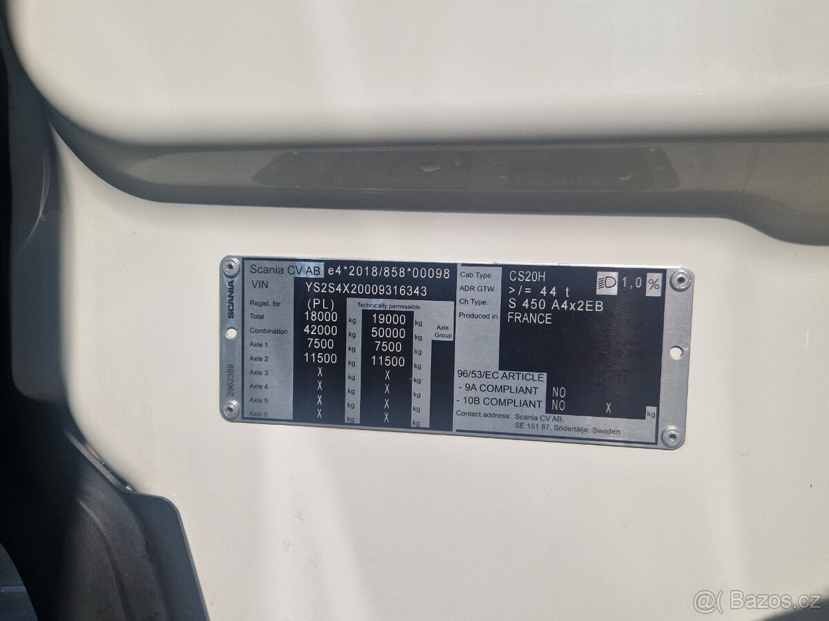 Tahač Scania 450S, 2023 - 12