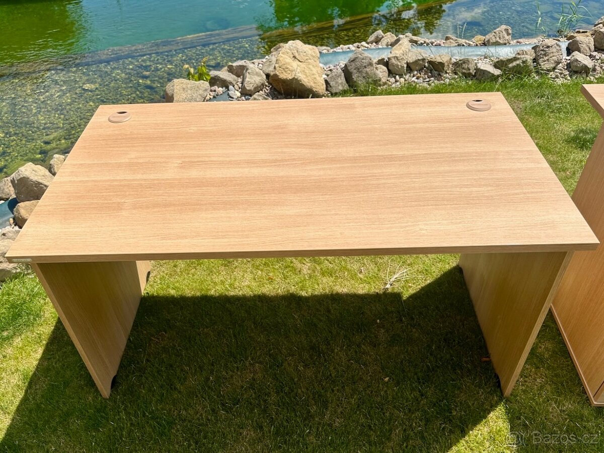 kancelářský nábytek HOBIS – řada Gate, dekor světlý dub - 12