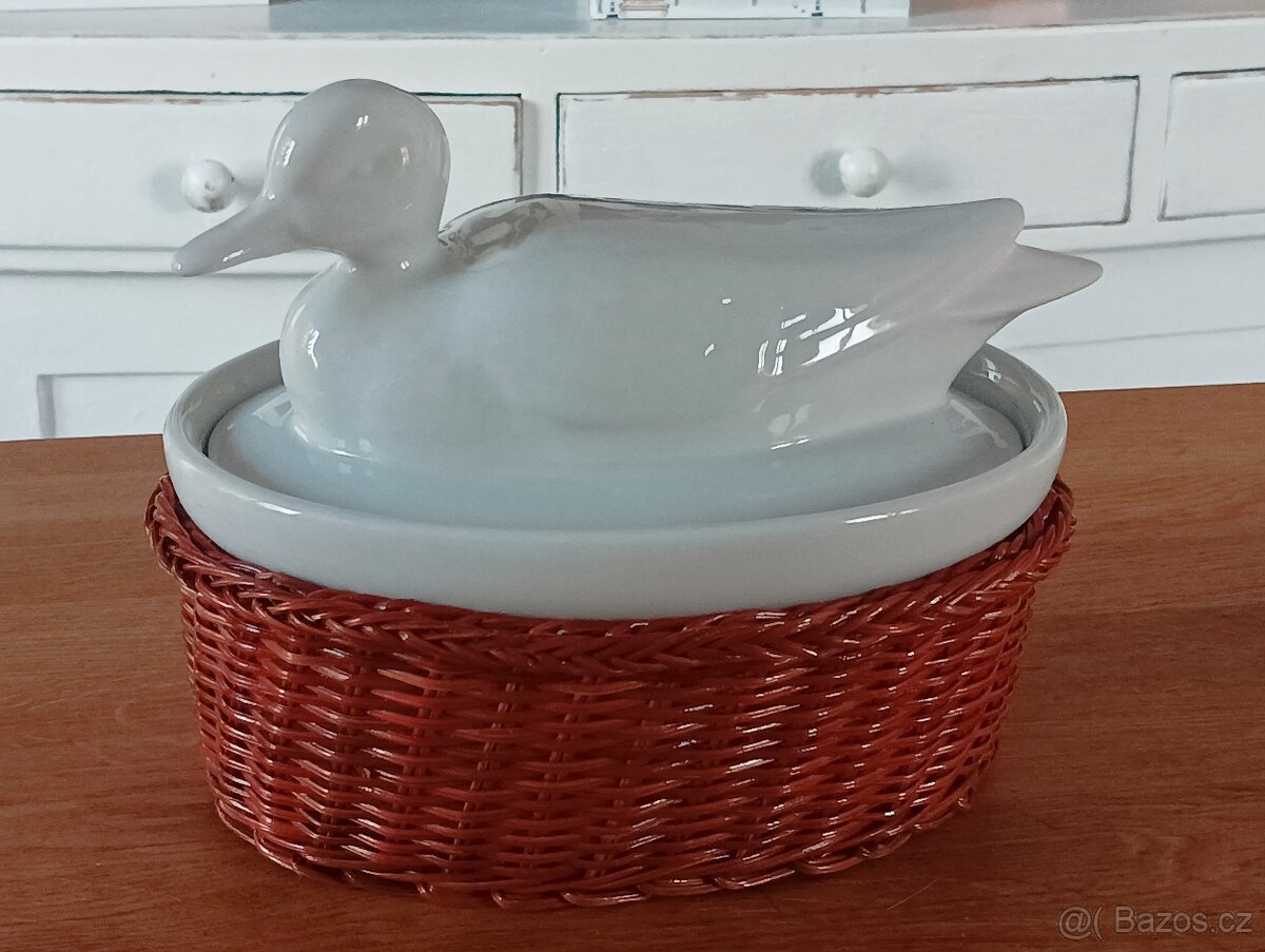 PORCELÁNOVÁ ZAPÉKACÍ TERINA KAČENKA FRANCIE - 12
