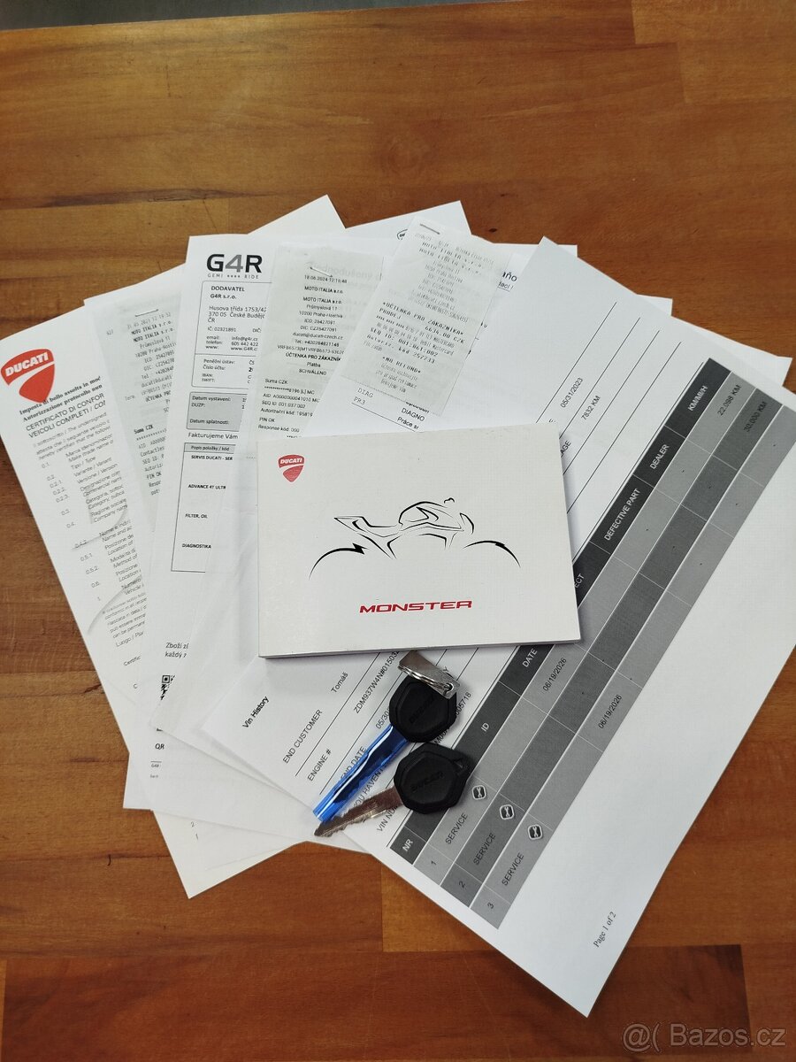 Ducati Monster, 1. MAJITEL, ČR, - DPH, ZÁRUKA, TOP STAV - 12