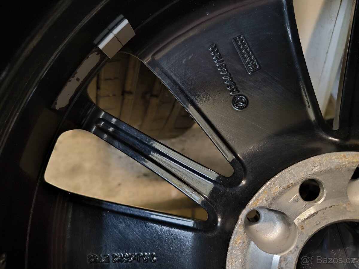 ALU kola Mercedes B 5x112 r18 Originál, pneu 5mm+TPMS - 12