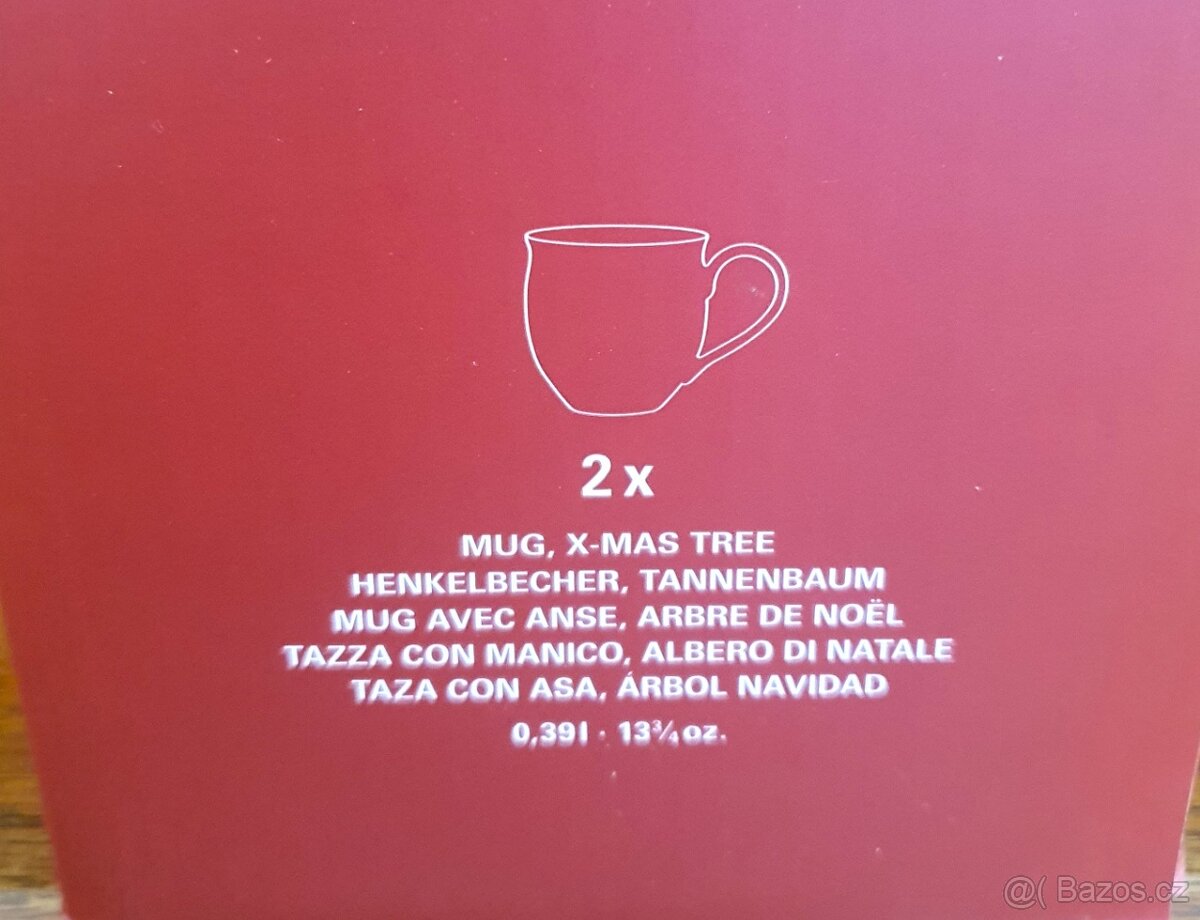 2ks NOVÝ Villeroy & Boch Toy's Delight vánoční hrnek velký - 12