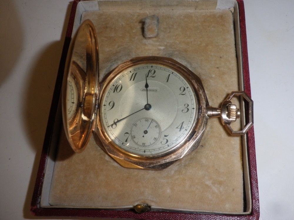 Prodám za cenu zlata CELOZLATÉ 14K kapesní hodinky - 12