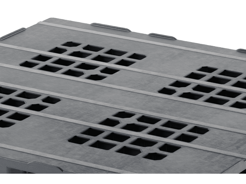 Pevnostní kontejnerové plastové palety ENDUR i7.2, 114x114 - 12