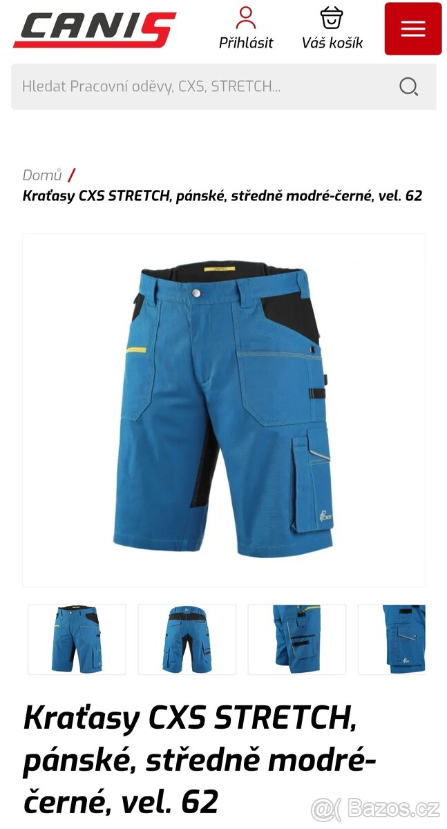 CXS stretch kraťasy modré - 12