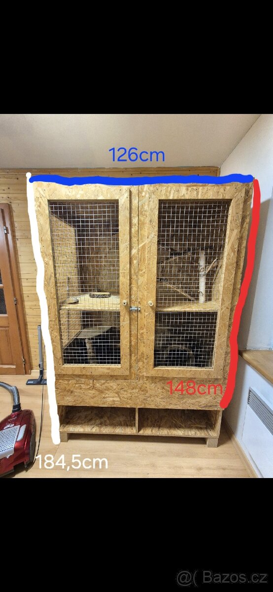 Klec pro činčily, osmáky (hlodavce) - 12