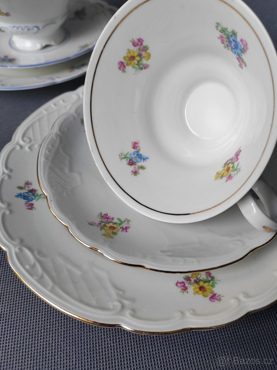 Elegantní porcelánový čajový trio od Carl Alberti 1930-1953 - 12