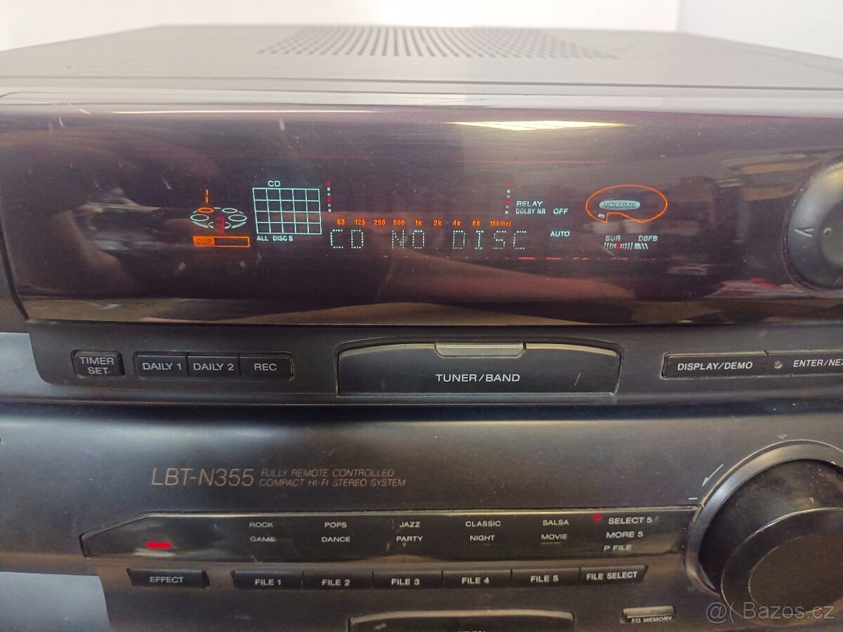 SONY věž HCD-N355 , pětidisk,rádio, double deck, zesilovač. - 12