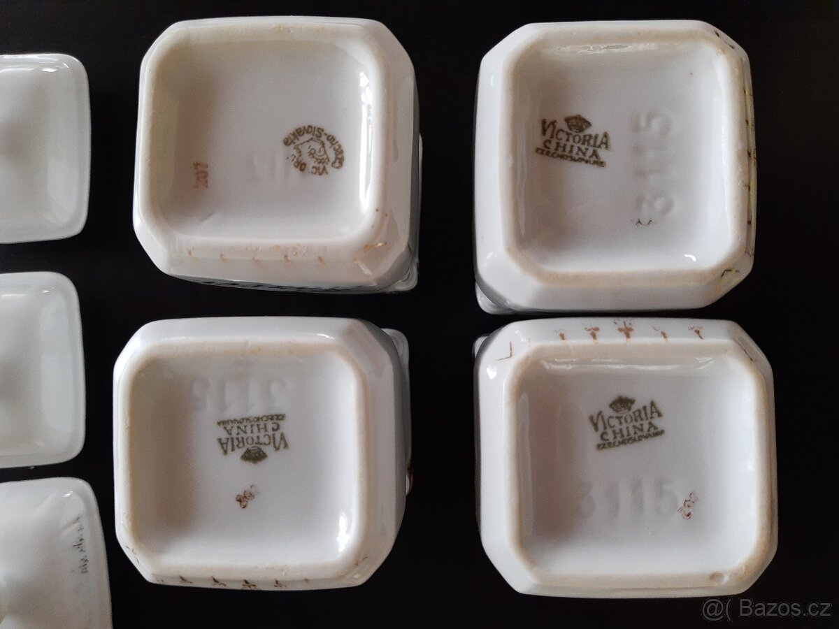 Porcelánové kořenky Victoria China Czechoslovakia - 12