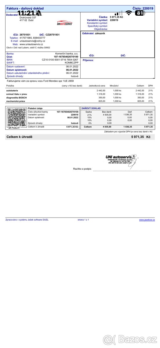 FORD MONDEO MK4 2.2 TDCI 129kw - 12