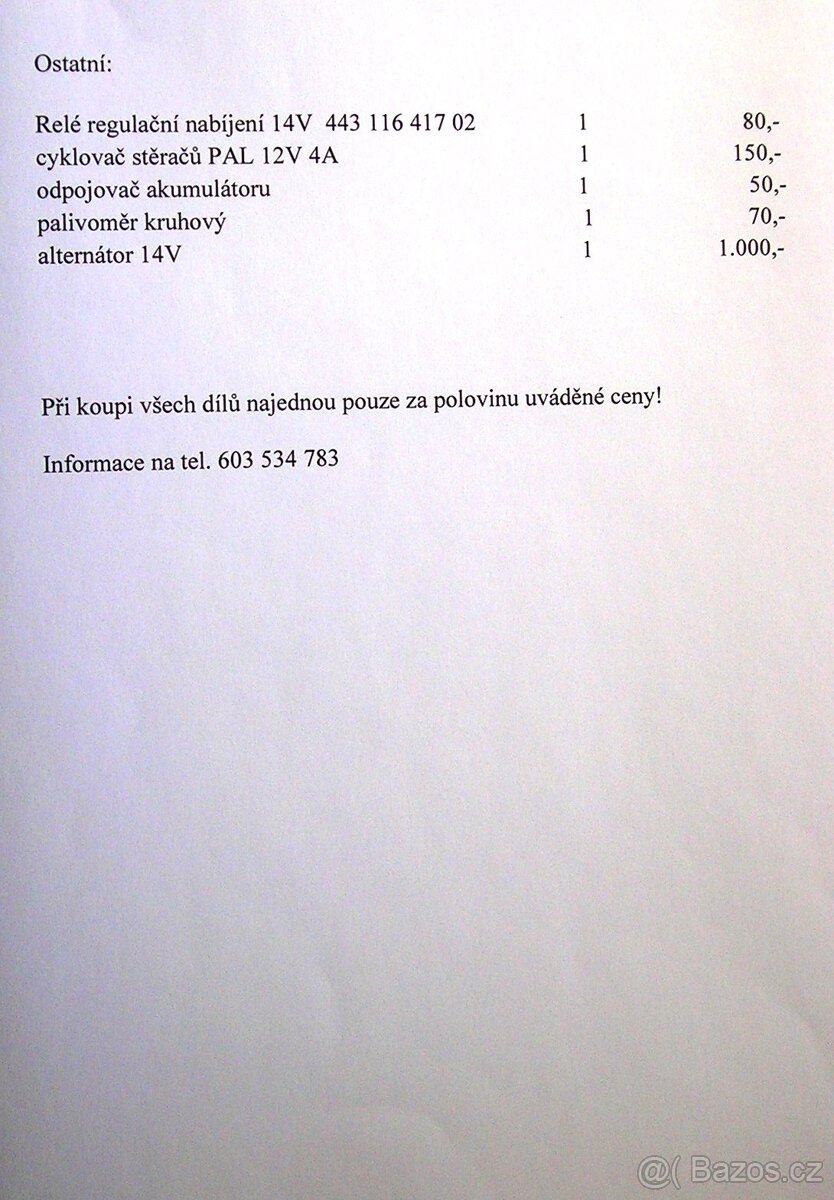 AVIE - náhradní díly - 12