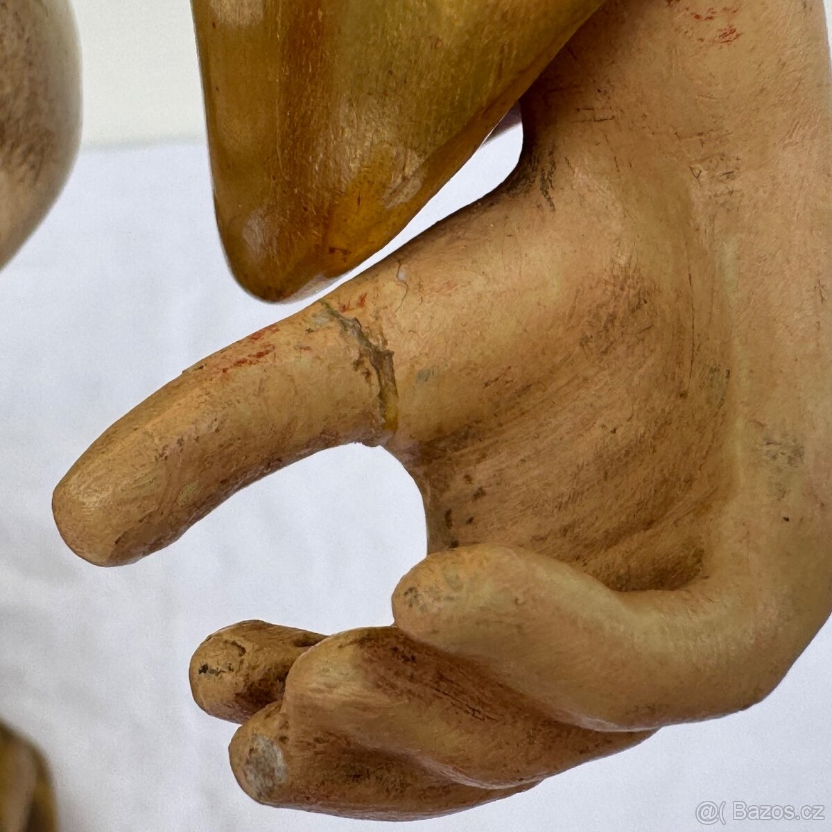 Souprava všech 10 soch Moriskentänzer velké dřevěné - 12