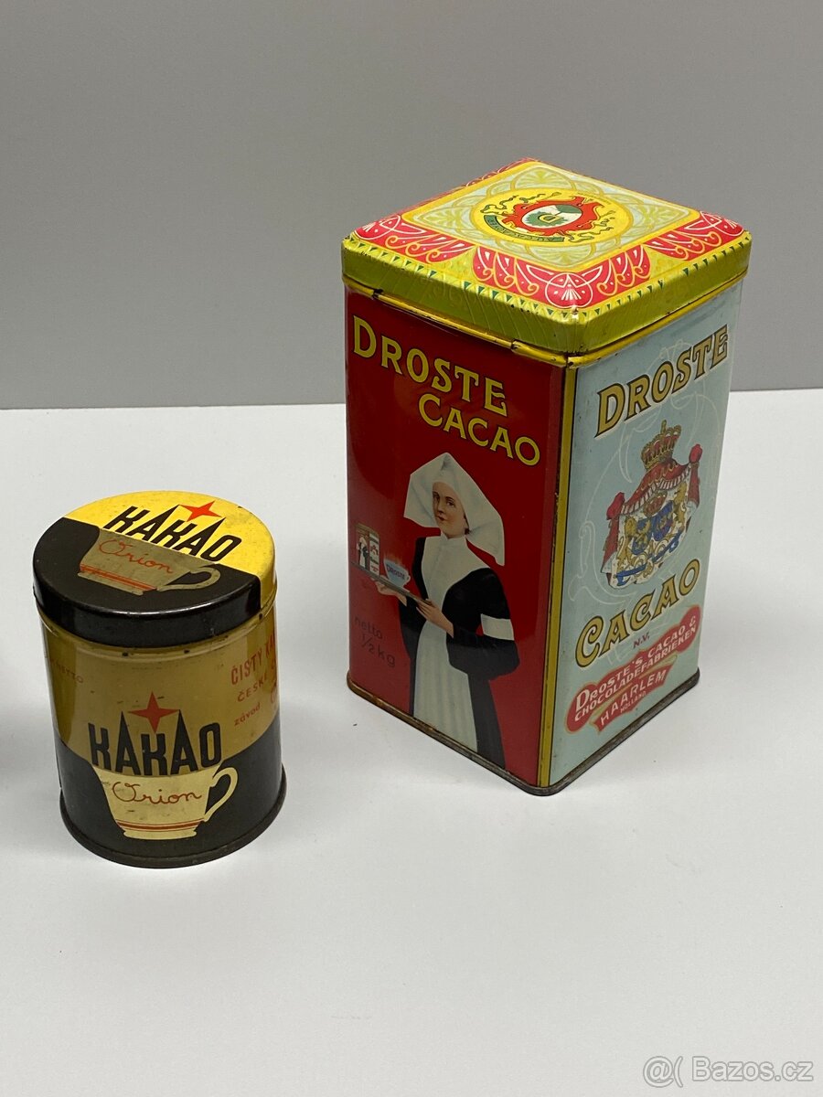 plechovka stará plechovka kakao čokoláda koloniál - 12