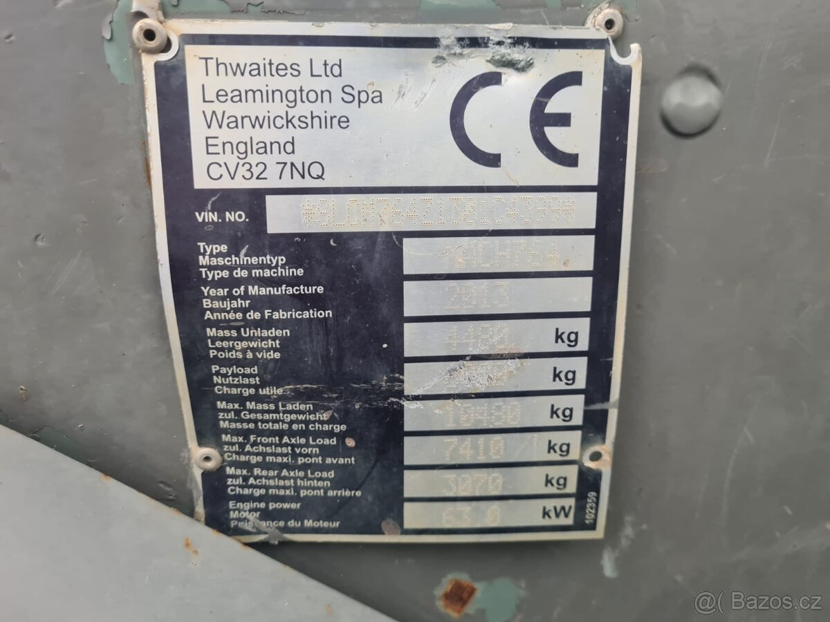 Prodám Demper Thwaites 6t MACH 764 - 12