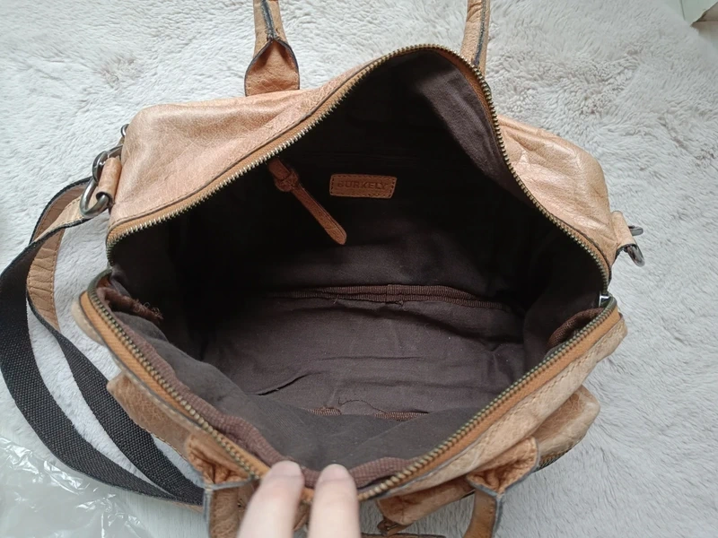 Kožená taška Burkely, unisex - nová - 12