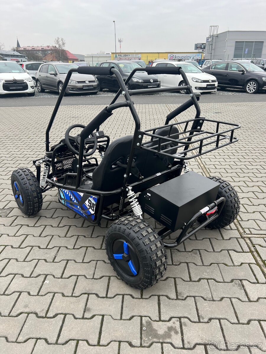 Nová Dětská elektro Buggy až 2500w 2 Mista Modrá - 12