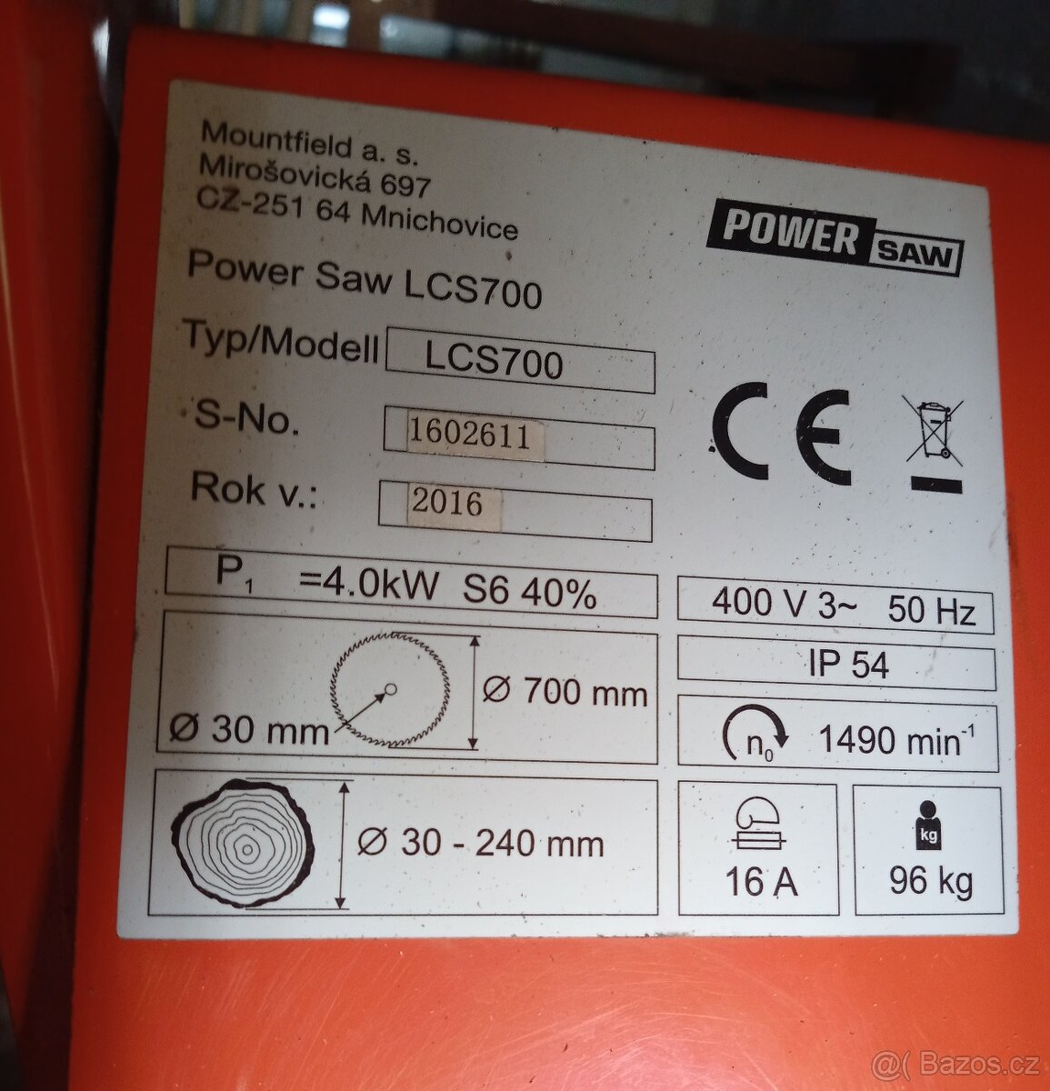 Okružní pila, cirkulárka Power Saw LCS 700 - 12