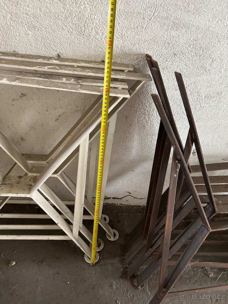 Bytelné kovové nohy pro zahradní nábytek – více variant - 12