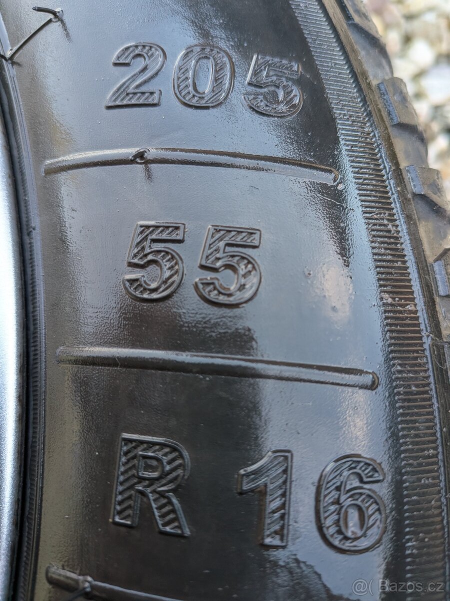 ALU disky Borbet 7Jx16 ET40 + zimní pneu 205/55 R16 - 12