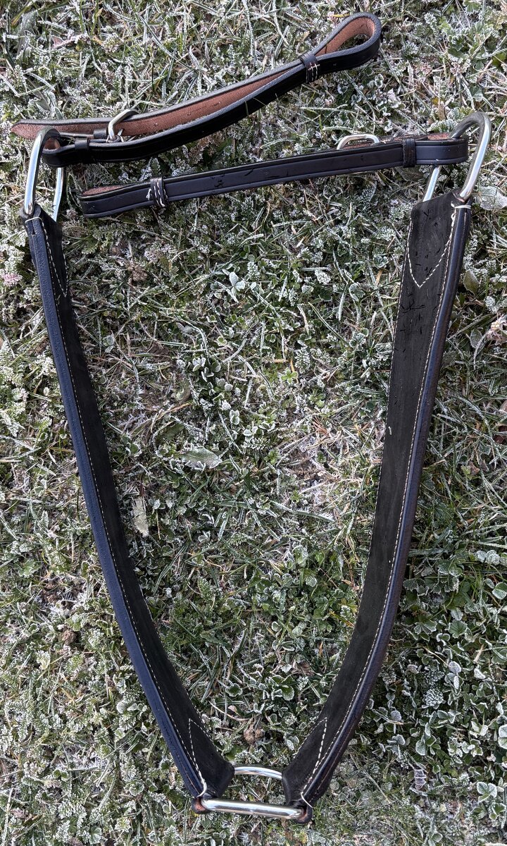 Westernový poprsník tmavě hnědý Basket - nekompletní - 12