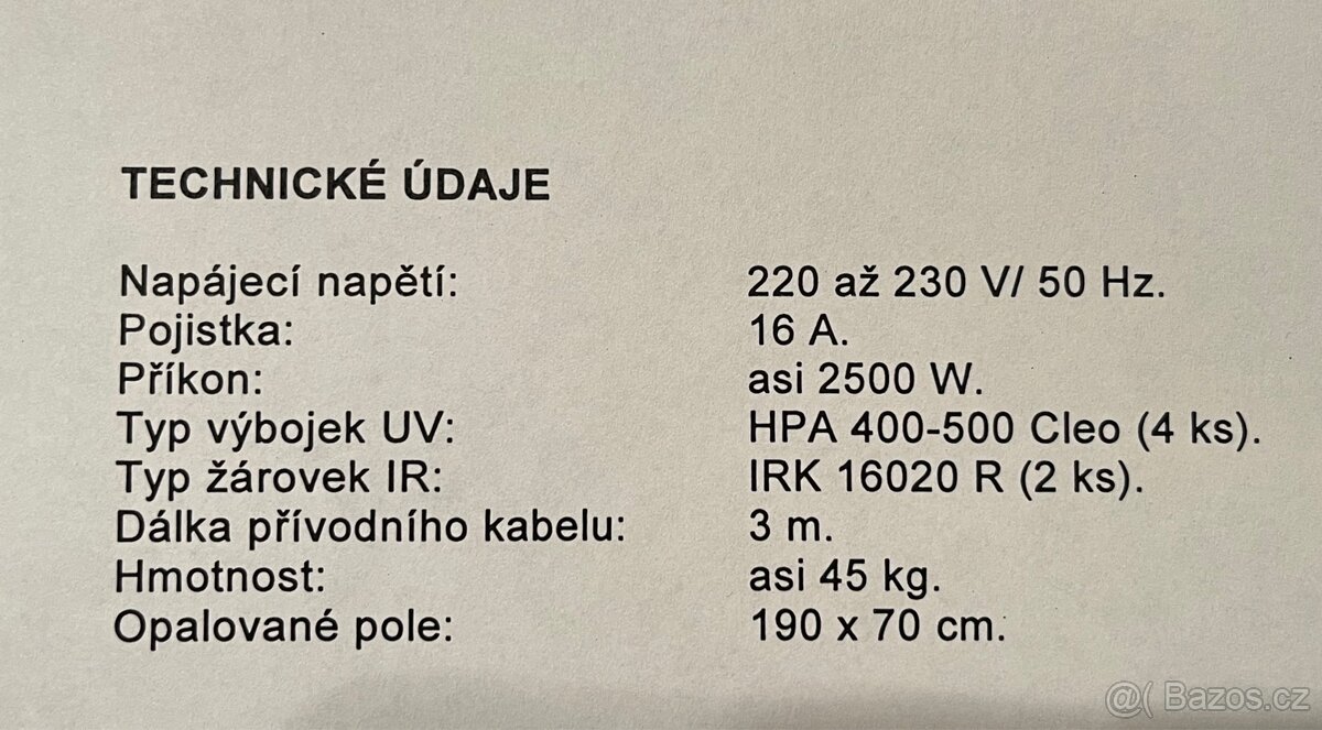 Solárium PHiLIPS Sun & Relaxmobile HB 875 - 12