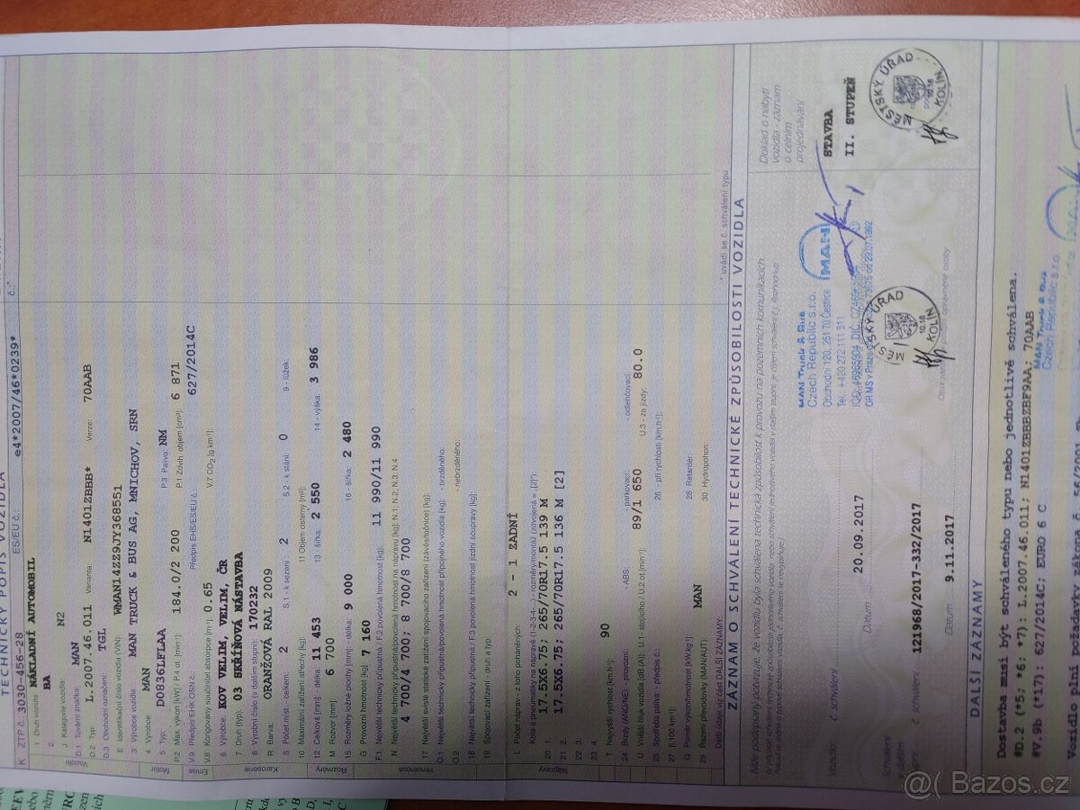 MAN TGL12.250 2017 skříň 1.maj ČR servis - 12