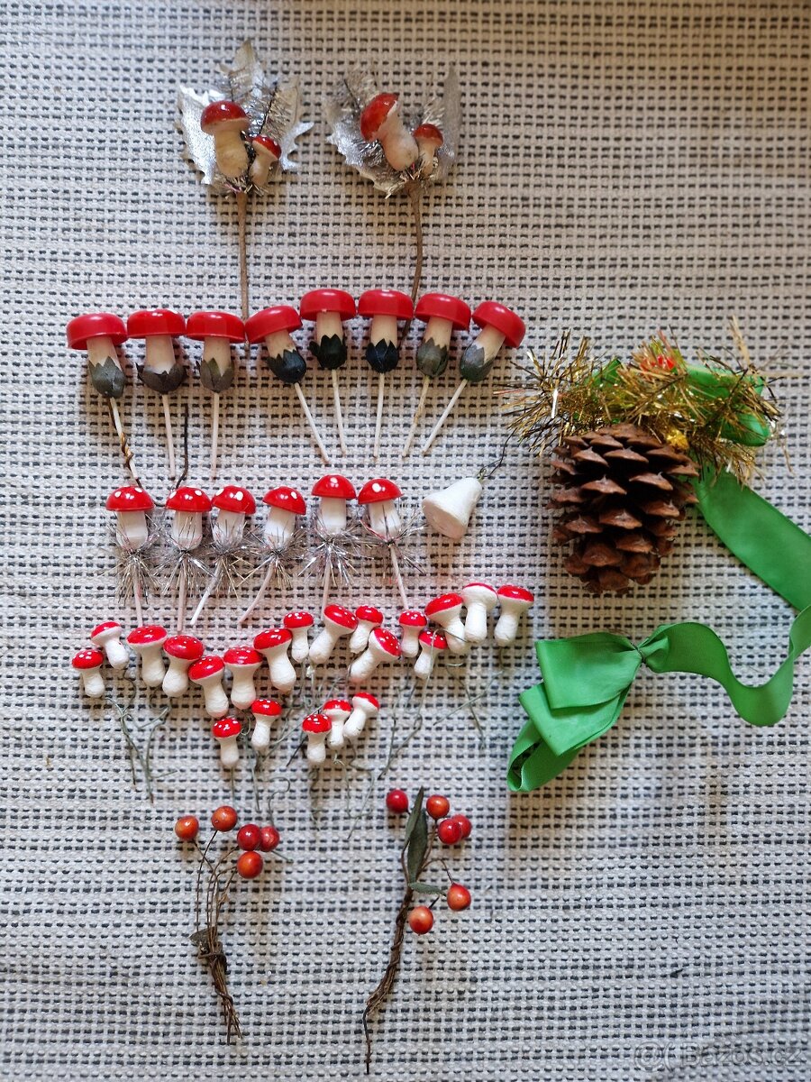 RETRO vánoční ozdoby dekorace - 12