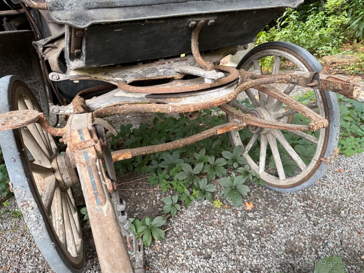 Historický dřevěný kočár (rok 1900) REZERVACE - 12