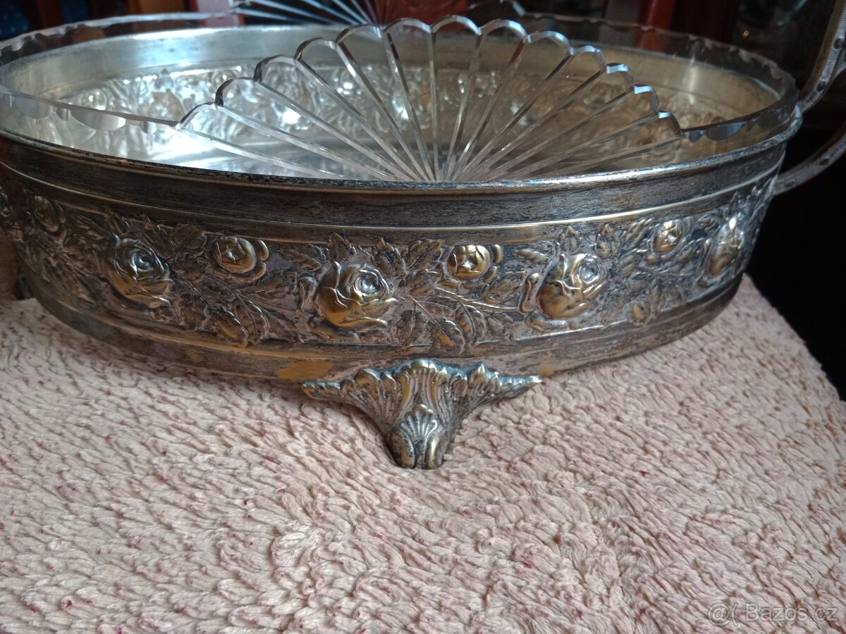 Krásný starožitný málo vídaný secesní nástolec, - 12