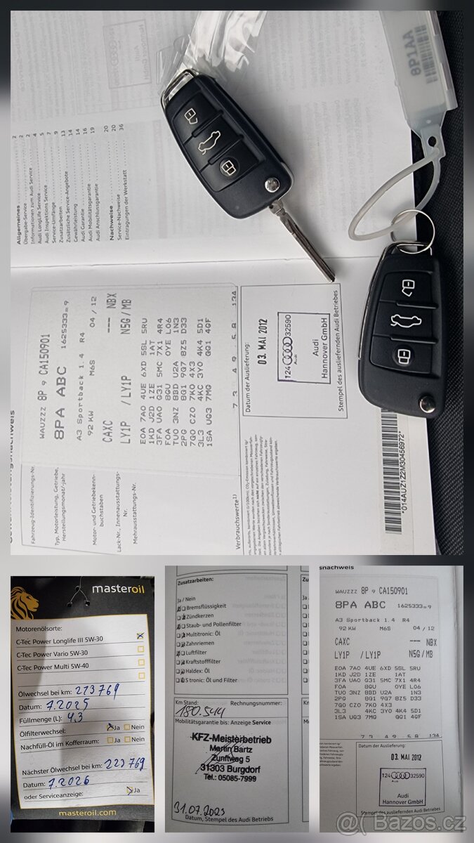 A3 Sportback 2012 benzin 1.4tfsi 92kw - 12