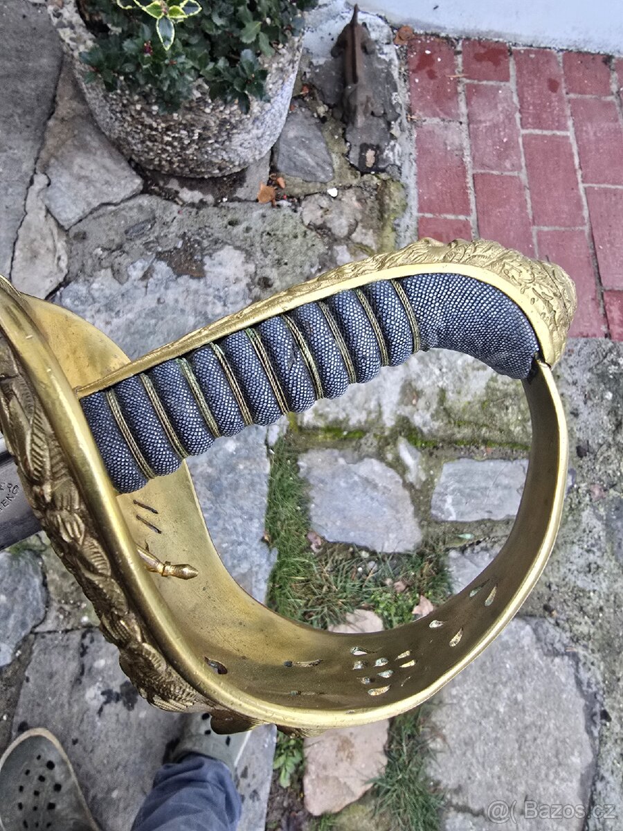 VZÁCNÁ NÁMOŘNÍ ŠAVLE RAKOUSKO UHERSKO VZOR 1850 - 12