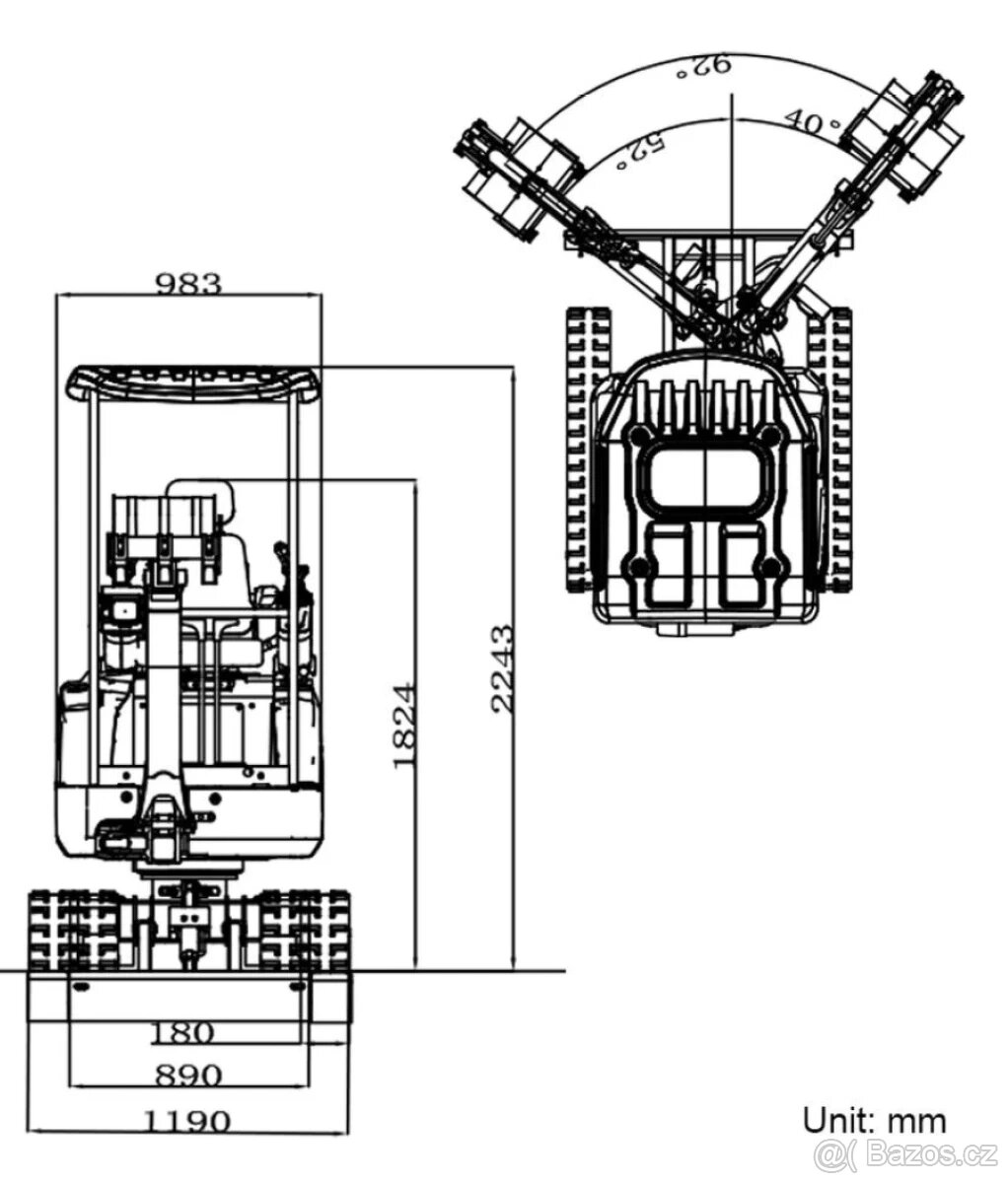 Minibagr Rippa R15 ECO - 12