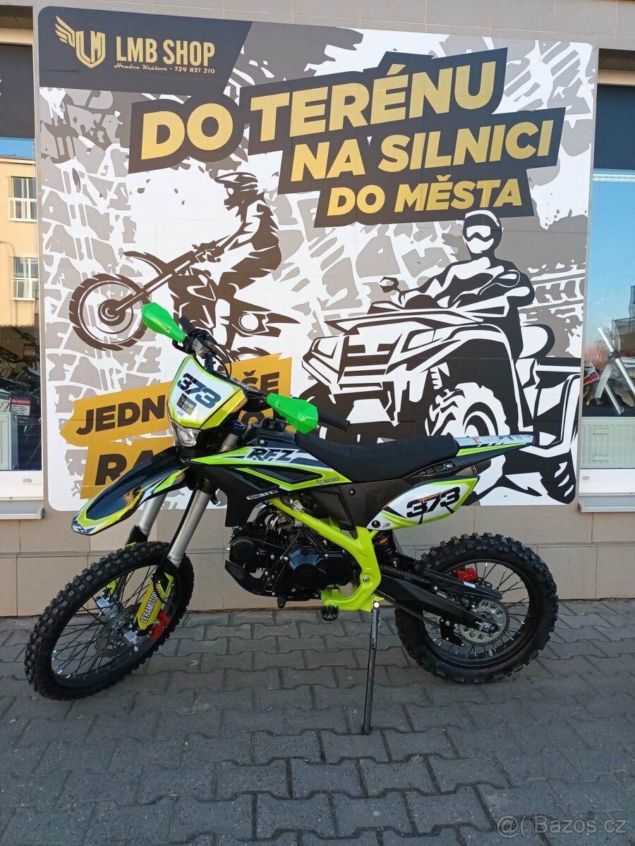 Pitbike Thunder 140cc 19x16 E-start zelená - 12