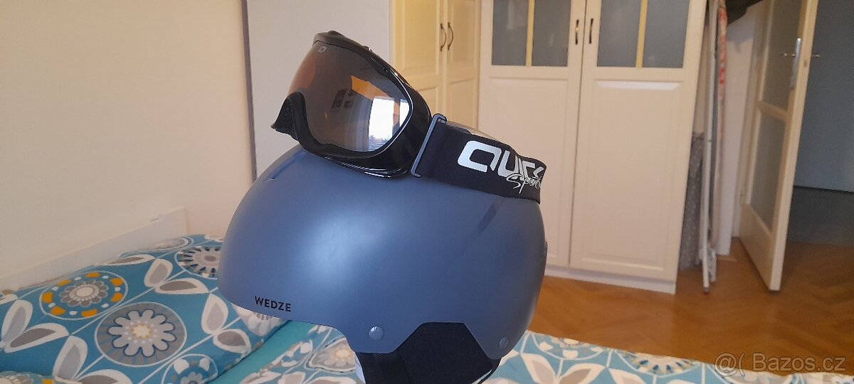 Lyžařská přilba + brýle - 12