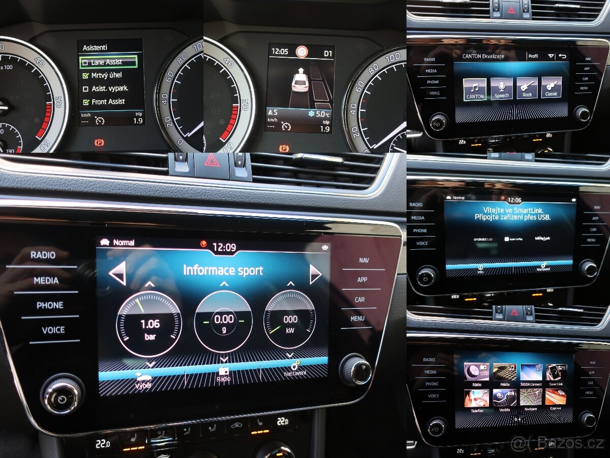 SUPERB SPORTLINE 4X4 2.0Tdi-190ps/2018/ACC/LANE/CANTON/TAŽNÉ - 12