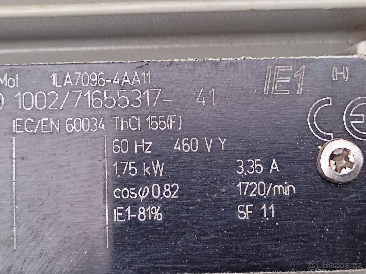 PRODÁM 2 KS ELEKTROMOTOR SIEMENS - 12