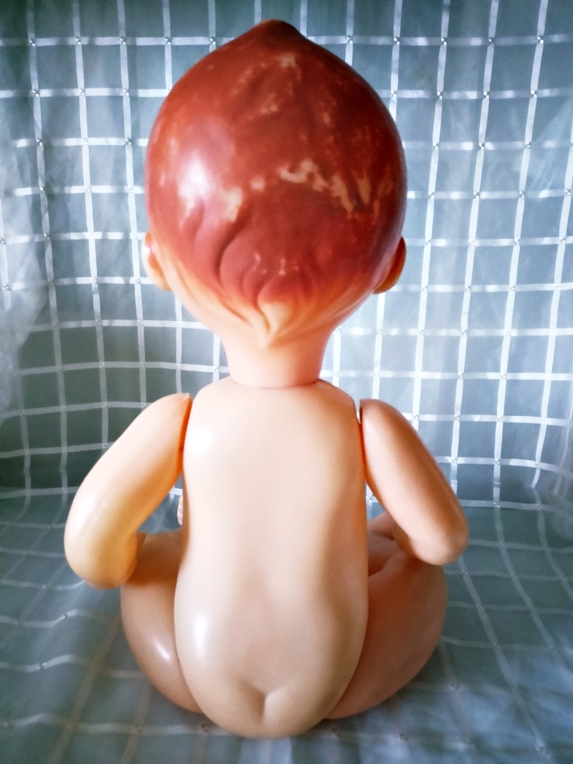 👶🎀RETRO VELKÁ PANENKA MIMINKO - PLASTOVÁ 70. LÉTA - 12