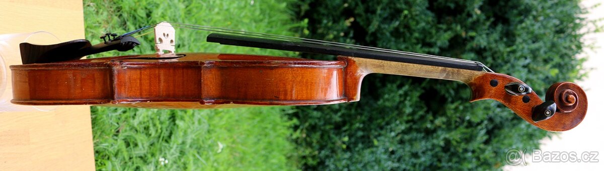Staré 3/4německé housle s nádherným tónem. Víz nahrávku - 12
