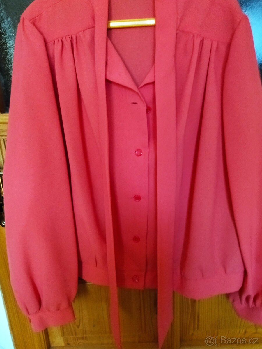 retro košilové halenky, saka, tuniky - 12