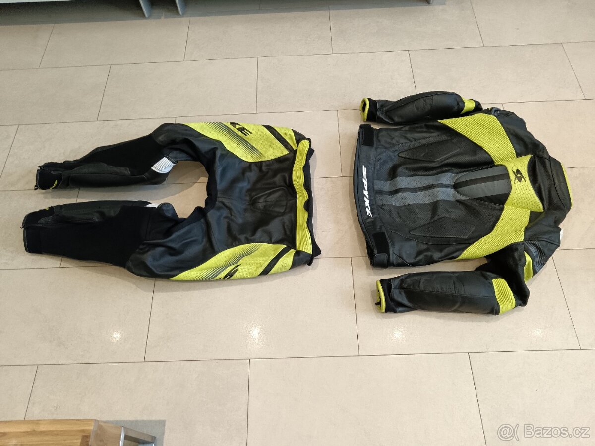 Spyke Estoril Sport-Pánská kožená moto kombinéza, dvoudílná - 12