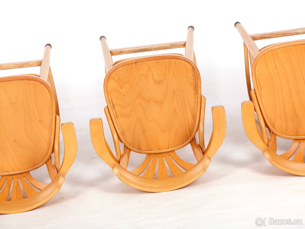 Kvalitní české barové židle TON, buk, 8 ks. - 12