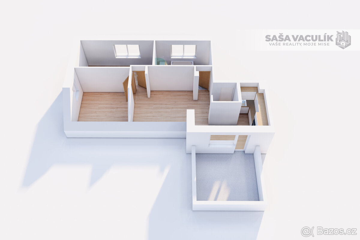 Prodej, podkrovní byt 3+kk, 56 m², Francova Lhota, okr. Vset - 12