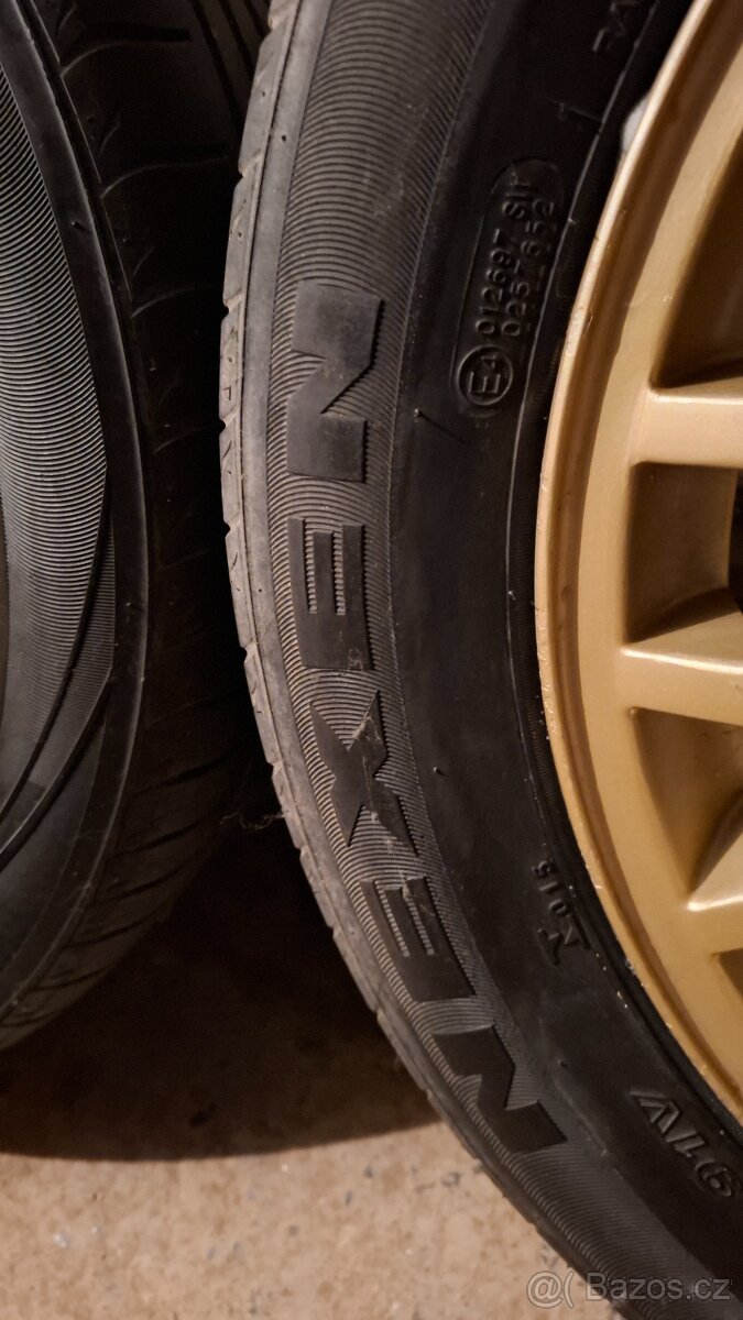 Zlatá ALU kola R16 Škoda Octavia 1 Style 5x100 + Pneu - 12