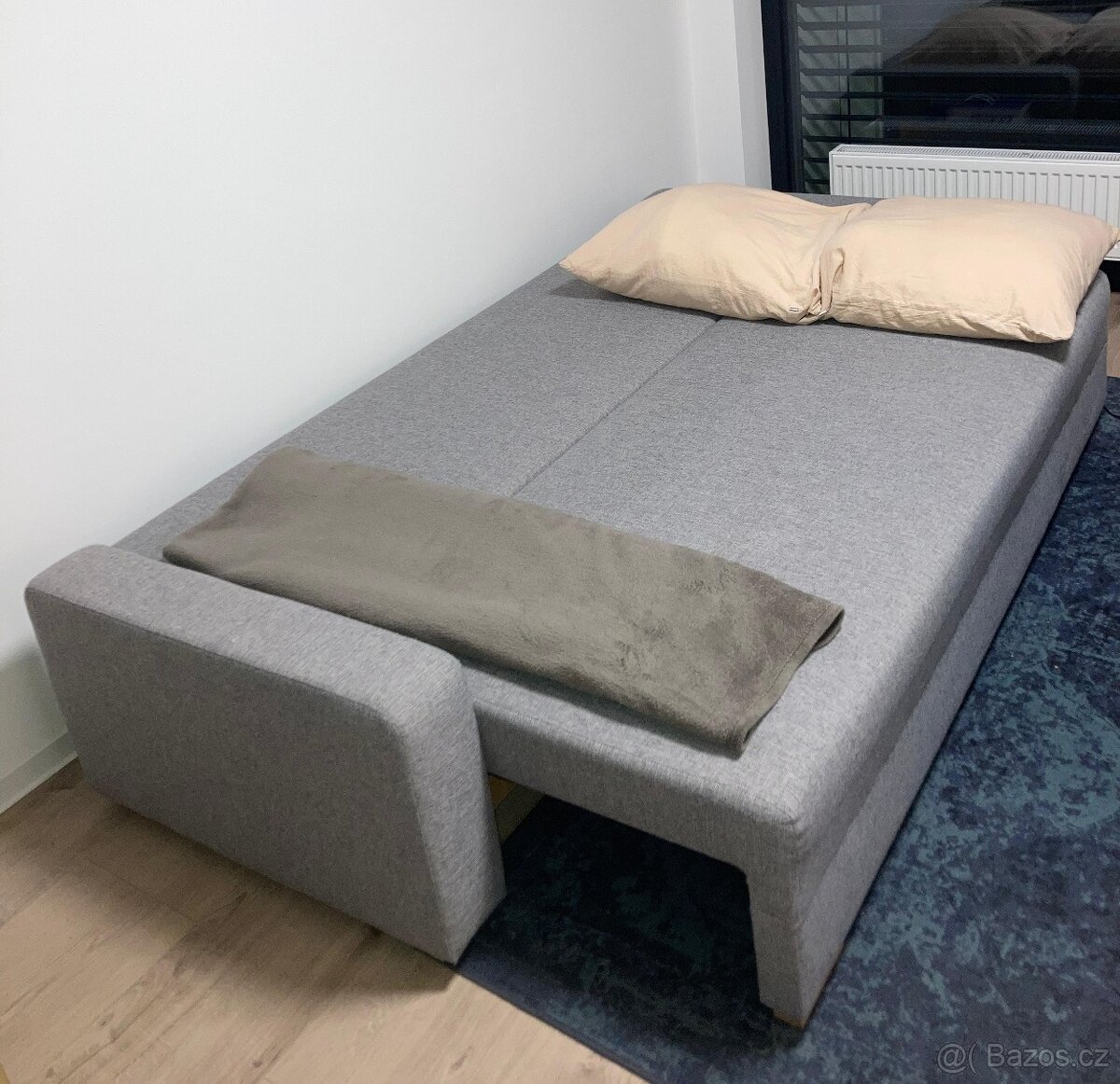 3 v 1, rozkládací pohovka s postelí, šatní skříň, postel - 12