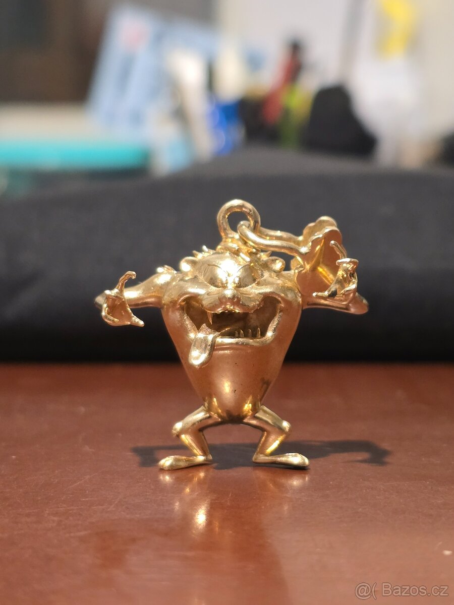 Zlatý přívěsek Looney toons Taz - 12