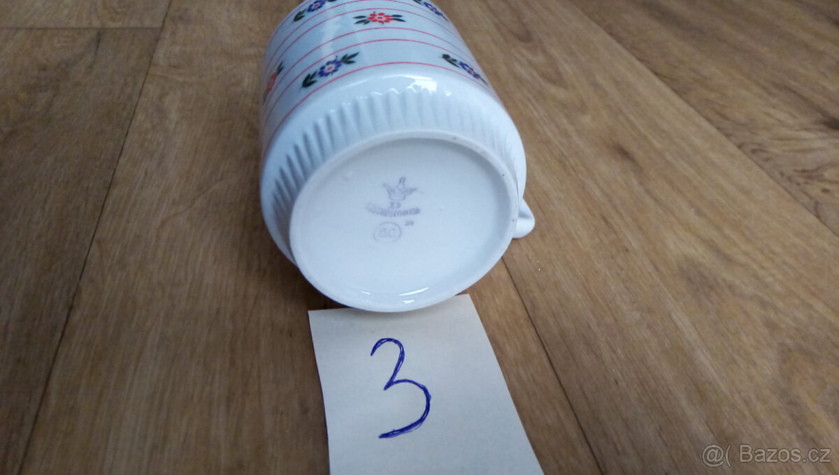 Retro hrnek, Czechoslovakia, Royal Dux Dubí - 12