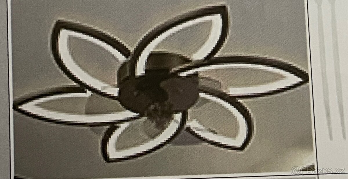 Luxusní lustr led s větrákem a dálkou - 12