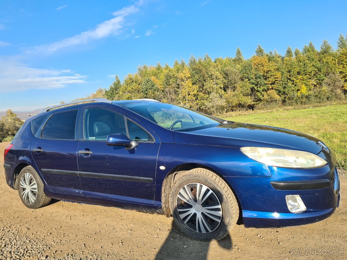 Peugeot 407 SW LPG 2.0 100kw,,bez koroze,Polokůže - 12
